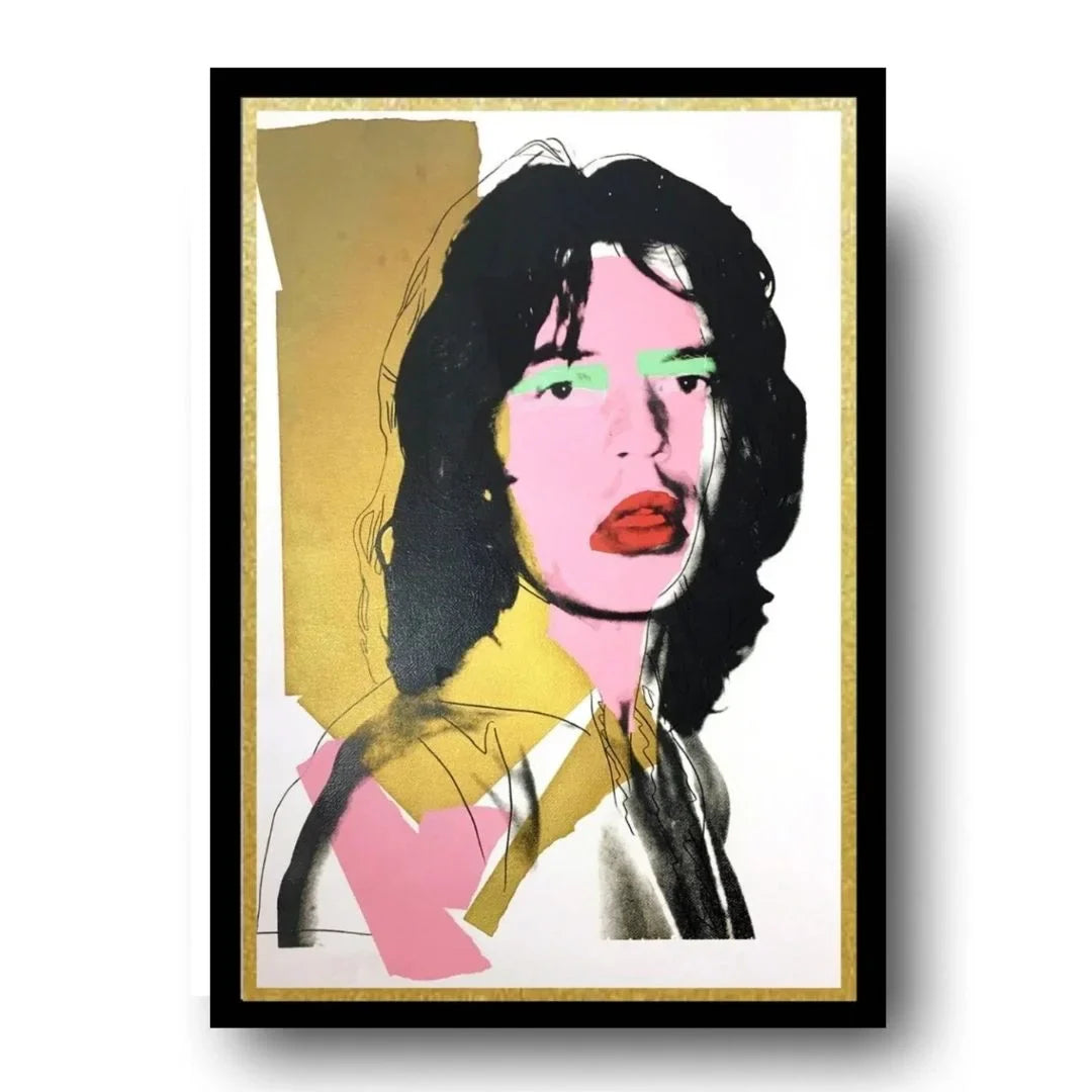 Andy Warhol Mick Jagger Series | Iconic Rock and Roll History Art