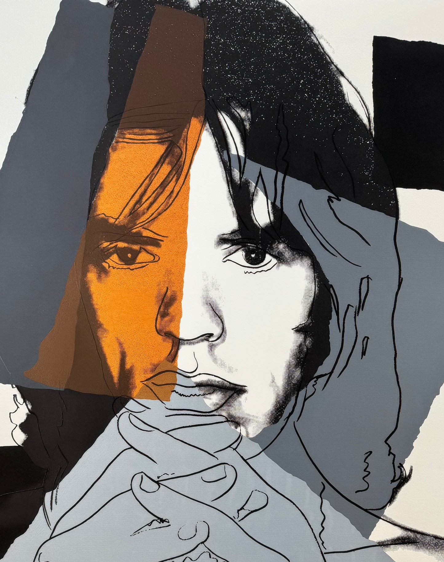 ANDY WARHOL "Mick Jagger"(#147) Silkscreen -Proof Edition- Top Quality-Unsigned- 43 1/2 x 29"- Wall Art