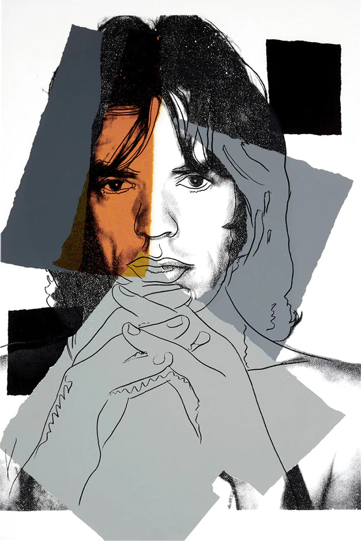 ANDY WARHOL "Mick Jagger"(#147) Silkscreen -Proof Edition- Top Quality-Unsigned- 43 1/2 x 29"- Wall Art