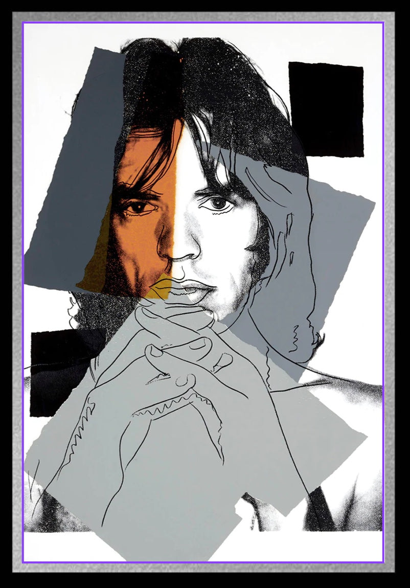 ANDY WARHOL "Mick Jagger"(#147) Silkscreen -Proof Edition- Top Quality-Unsigned- 43 1/2 x 29"- Wall Art