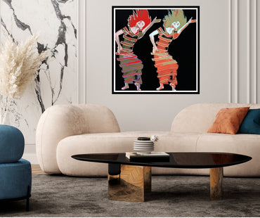 ANDY WARHOL “Martha Graham"- Orange Trial Screenprint- Proof Edition - 36x36" Wall Art