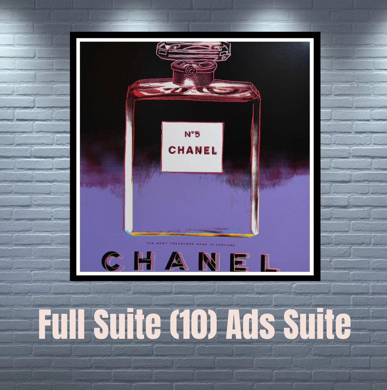 ANDY WARHOL – Full Ads Suite-10 Silkscreens Proofs-Museum Quality 38 x 38" Wall Art