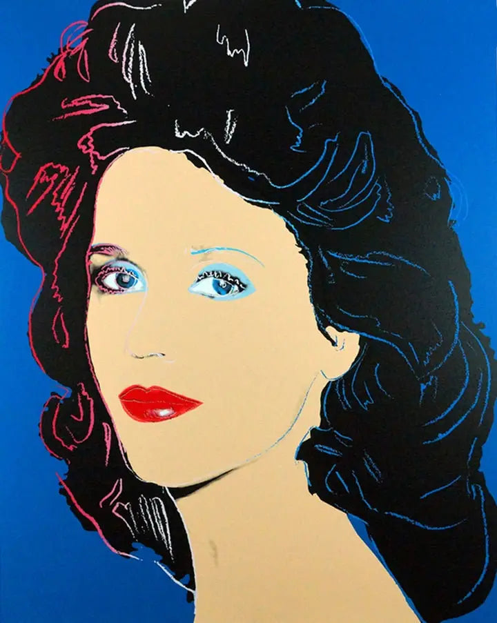 ANDY WARHOL- "Jane Fonda" - SILKSCREEN (Screenprint)