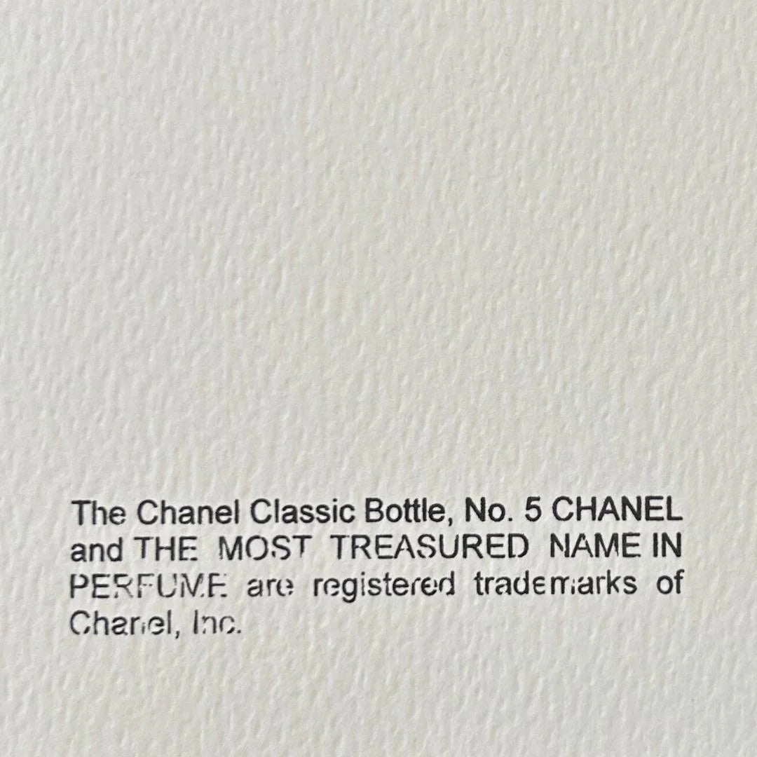 ANDY WARHOL "Chanel"- Pink/Green Trial Proof Screenprint- Diamond Dust - Museum Board - 38x38" Wall Art