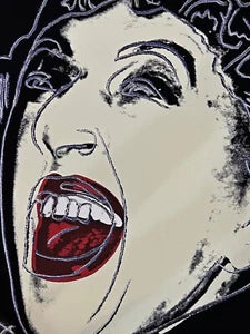 ANDY WARHOL "The Witch" FS # 261- Deep Orange Trial- Proof Screenprint- Myths- Diamond Dust- 38 x 38" Wall Art