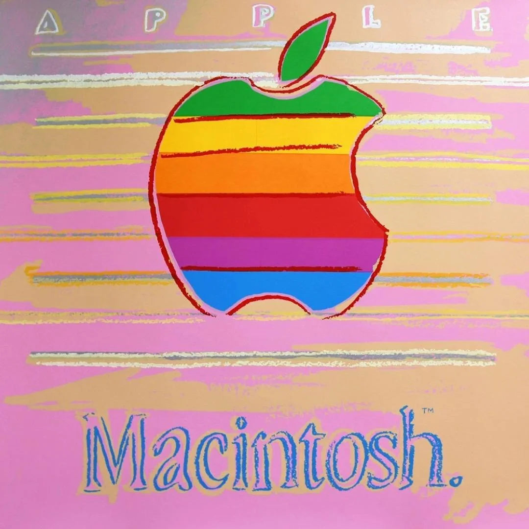 ANDY WARHOL- "APPLE" – Silkscreen Print Wall Art - 38x38"
