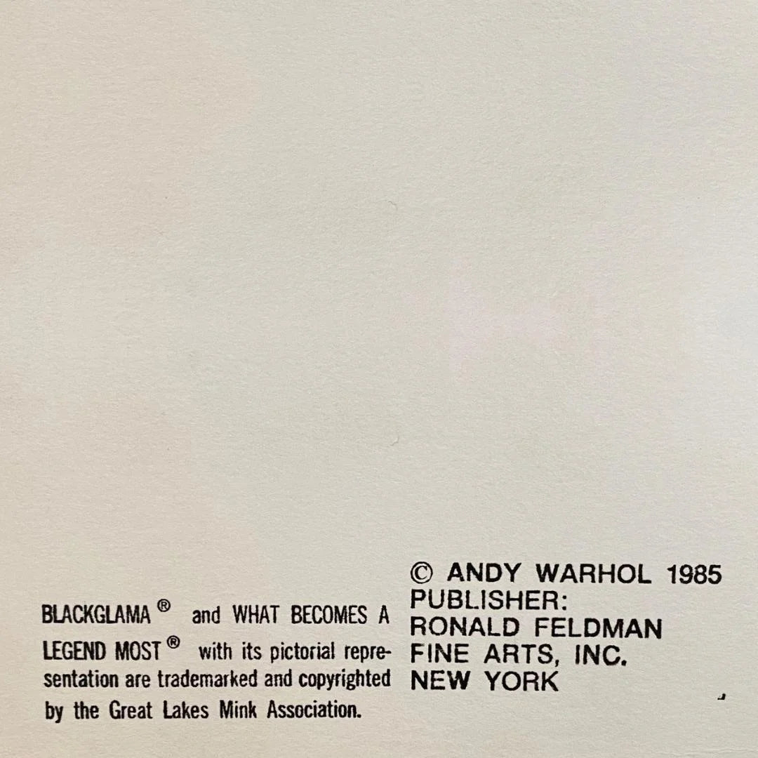 ANDY WARHOL "Blackglamma"(Judy Garland) Silkscreen Proof-Museum Quality- Ads Suite -38x38" Wall Art