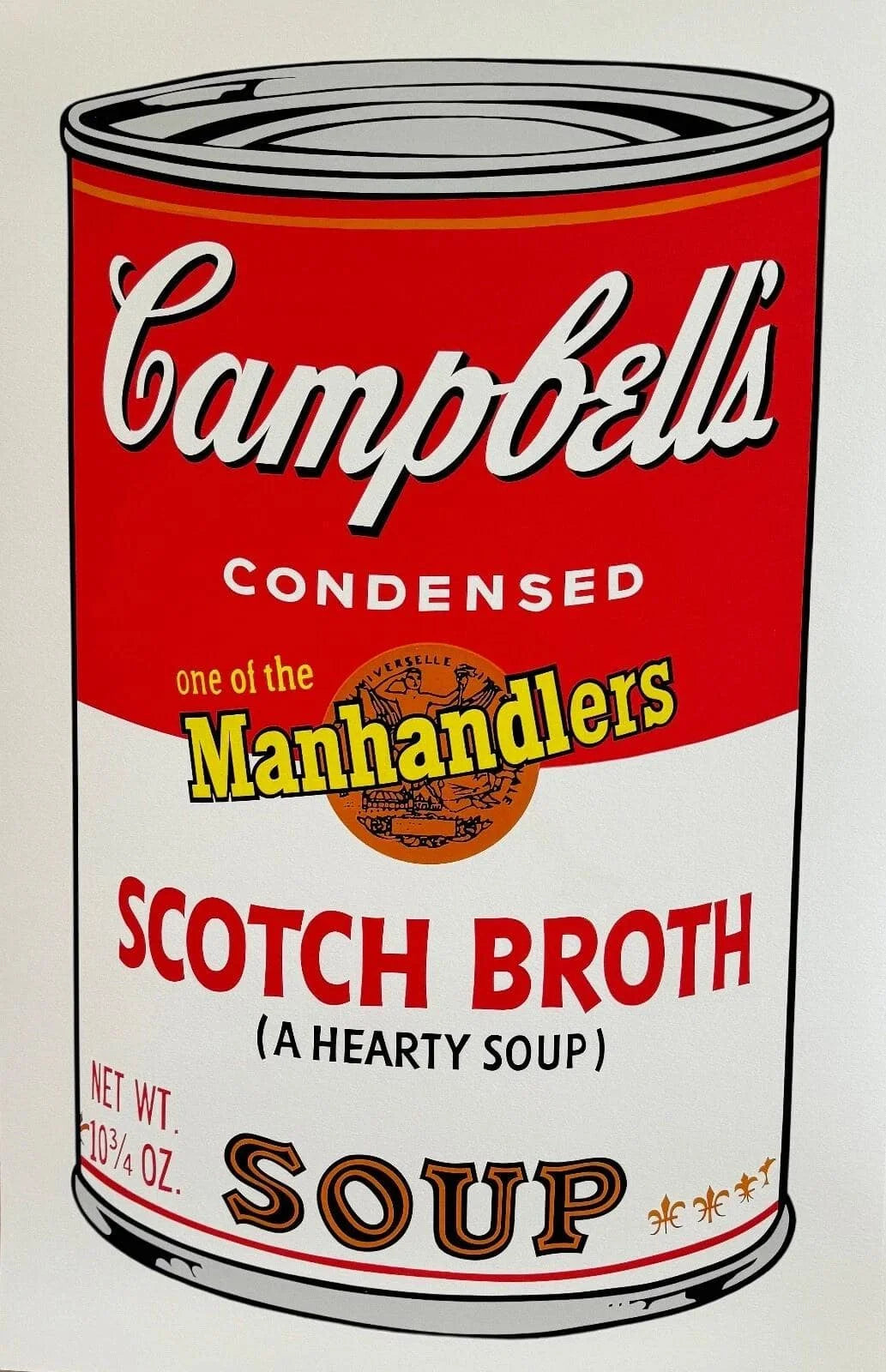 ANDY WARHOL- "Campbell Soup" Scotch Broth - Unsigned Proof-Museum Quality- Full sized 23x35" Wall Decor