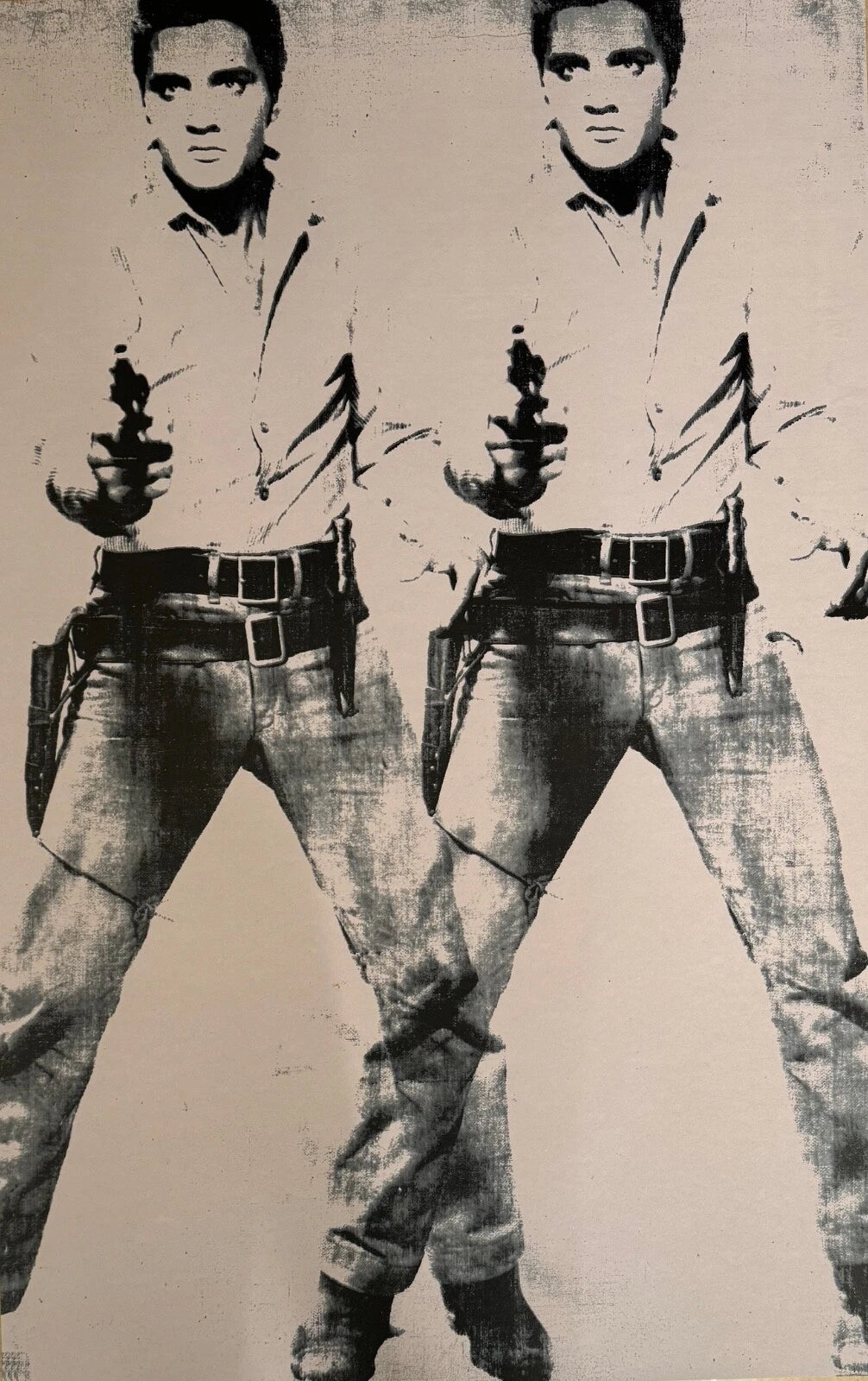 ANDY WARHOL “DOUBLE ELVIS"- Silkscreen (Screenprint)- Proof - 25 3/5 x 40"