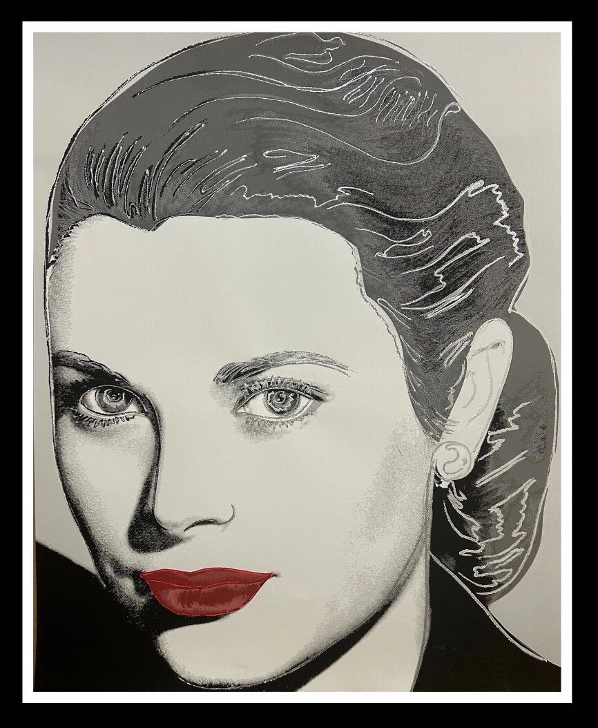 ANDY WARHOL "Grace Kelly"- GreyTrial Screenprint- Diamond Dust- Proof Edition- Superb Quality- Unsigned -40x 32" Wall Decor
