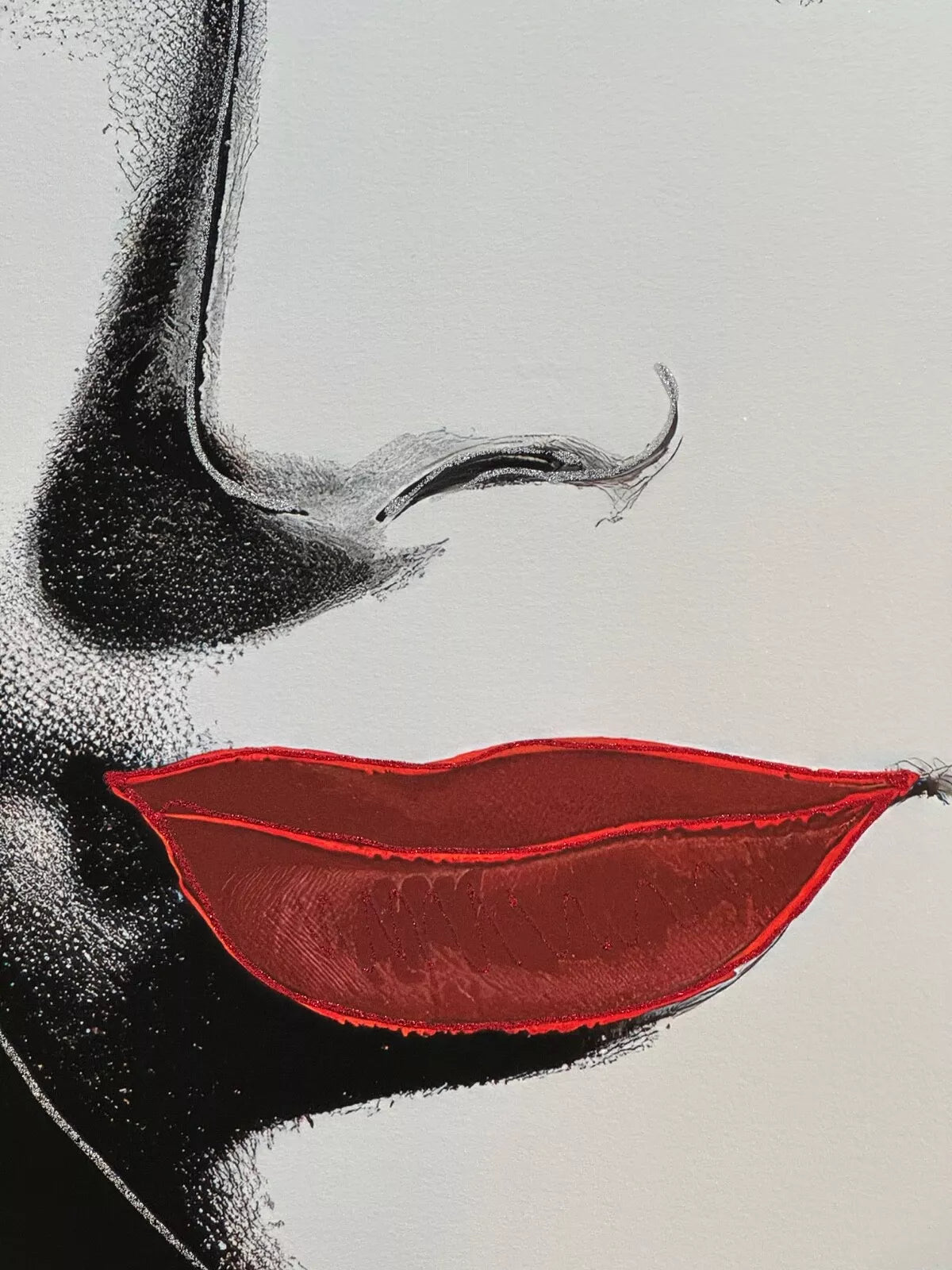 ANDY WARHOL "Grace Kelly"- GreyTrial Screenprint- Diamond Dust- Proof Edition- Superb Quality- Unsigned -40x 32" Wall Decor