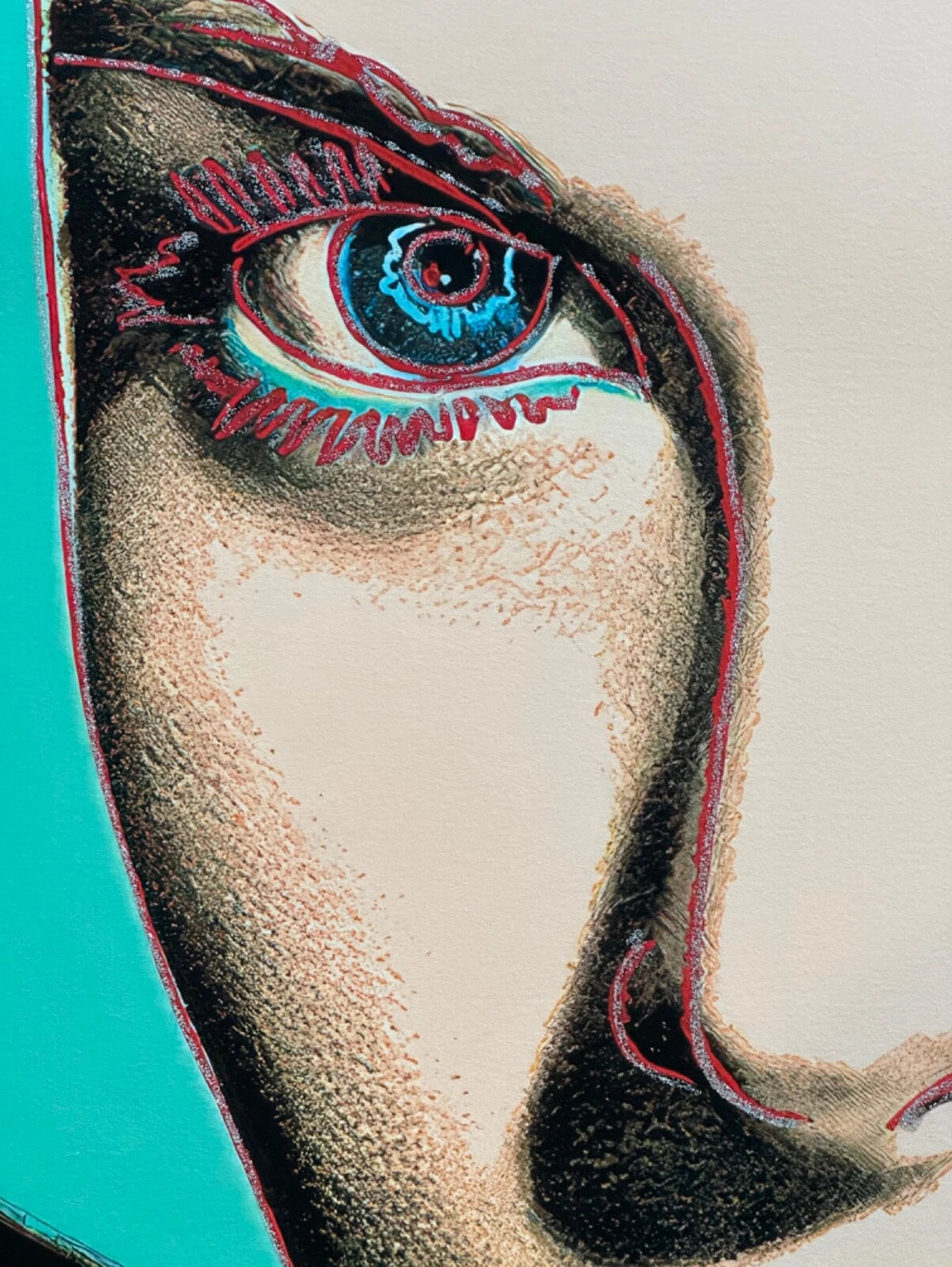 ANDY WARHOL "Grace Kelly"-Trial Screenprint- Diamond Dust- Proof Edition- Superb Quality- Unsigned -40x 32" Wall Decor