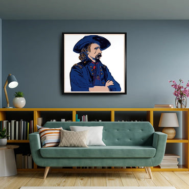 ANDY WARHOL– “General Custer"- Trial Silkscreen- Cowboys and Indians- Unsigned Proof- Museum Quality 36x36" Wall Art