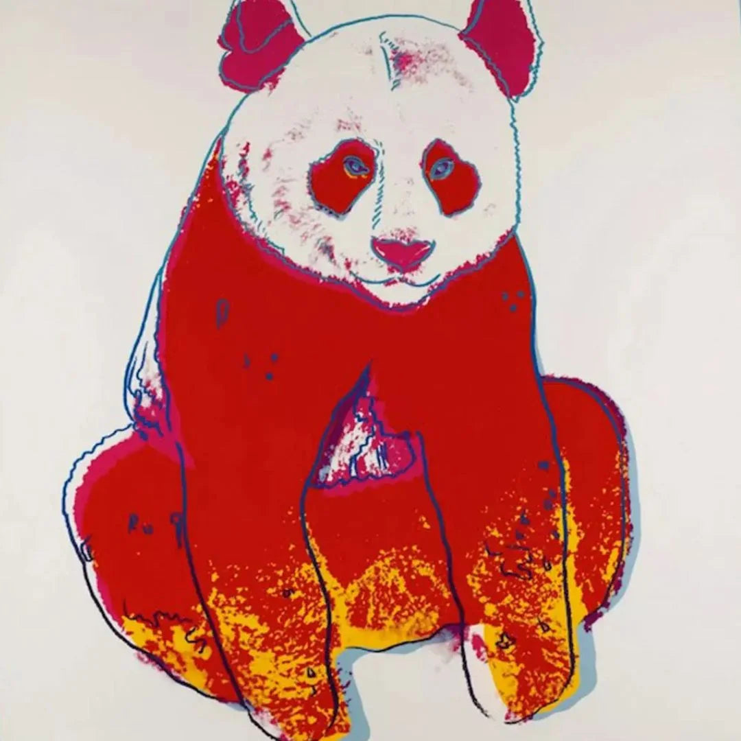 ANDY WARHOL “Giant Panda" Silkscreen Proof–Endangered Species- Museum Quality 38 X 38"Wall Art