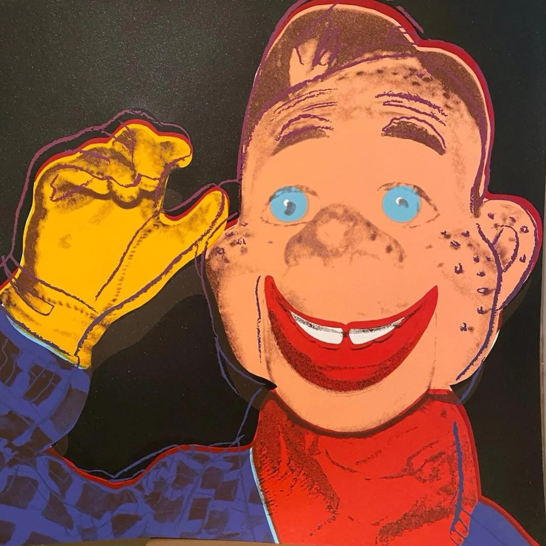 ANDY WARHOL "Howdy Doody" FS # 263- Silkscreen Proof-Myths- Museum Board- Diamond Dust- 38 x 38" Wall Art