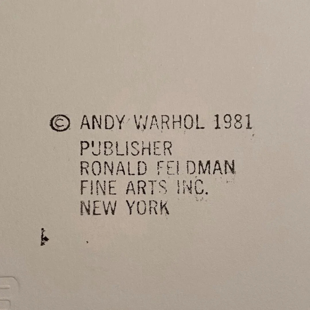 ANDY WARHOL "Howdy Doody" FS # 263- Silkscreen Proof-Myths- Museum Board- Diamond Dust- 38 x 38" Wall Art