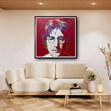 ANDY WARHOL- "John LENNON" - Silkscreen (Screenprint)-Museum Board