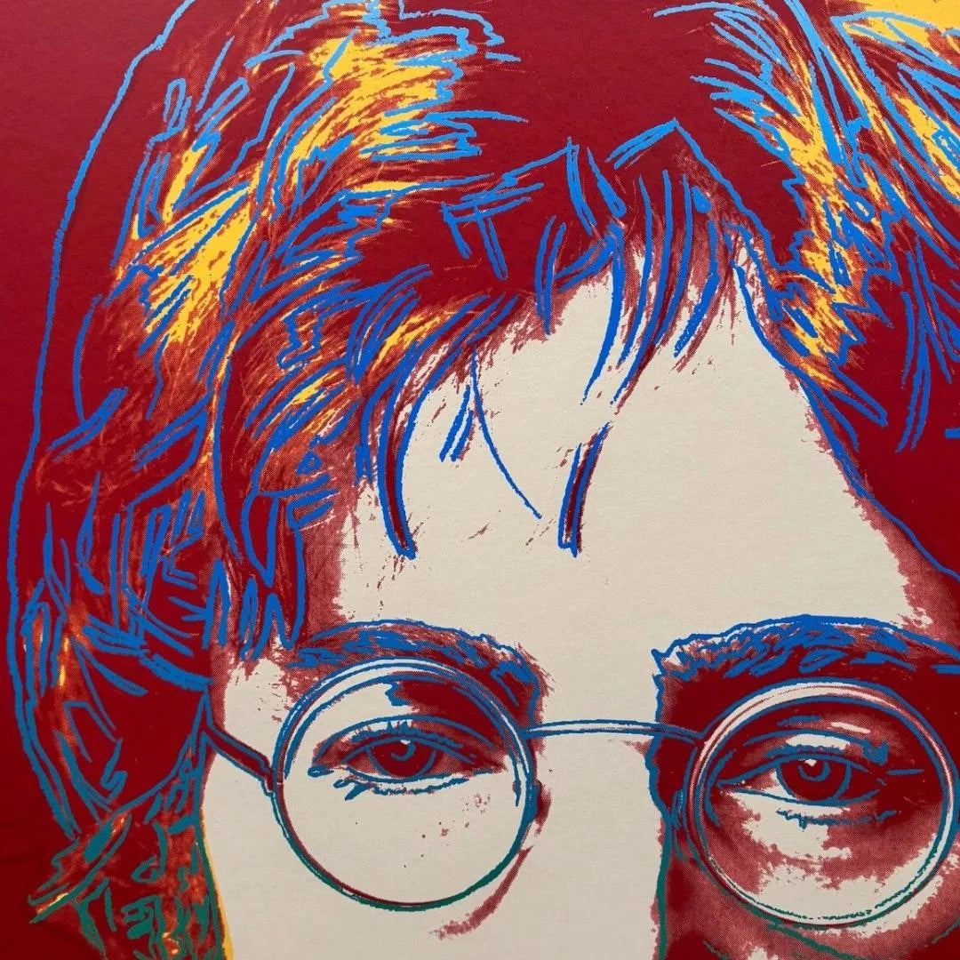 ANDY WARHOL- "John LENNON" - Silkscreen (Screenprint)-Museum Board