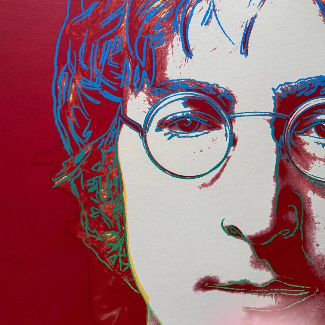 ANDY WARHOL- "John LENNON" - Silkscreen (Screenprint)-Museum Board