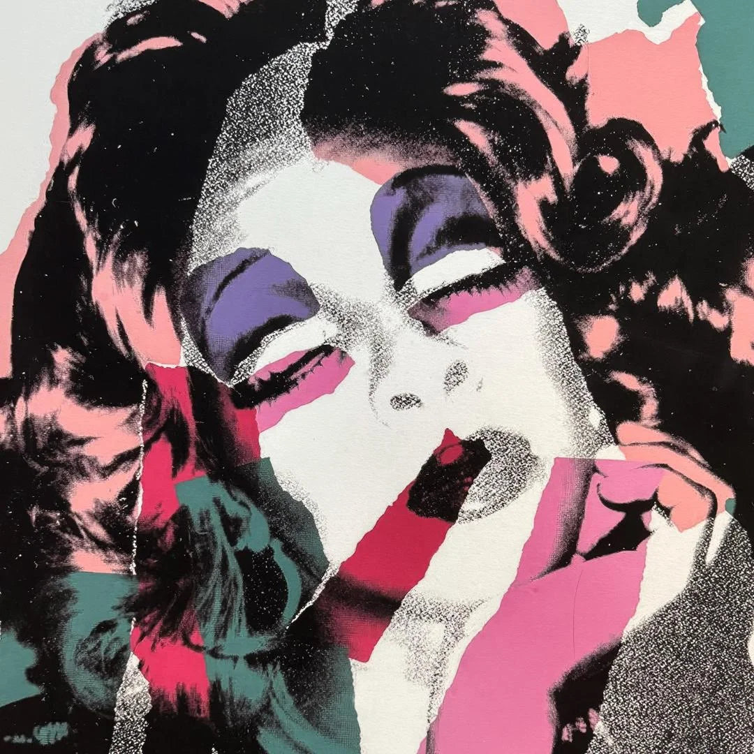 Collage-style Portrait artwork with abstract shapes and colors