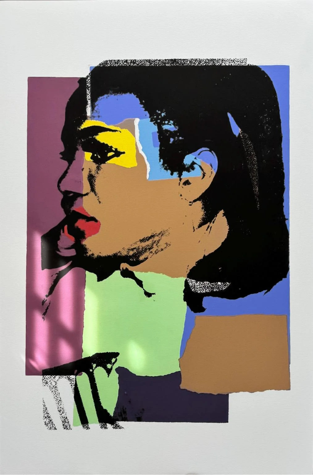 Andy Warhol -Ladies and Gentlemen FS II #129 Artwork 43 1/2 x 28 1/2 inches on White board.