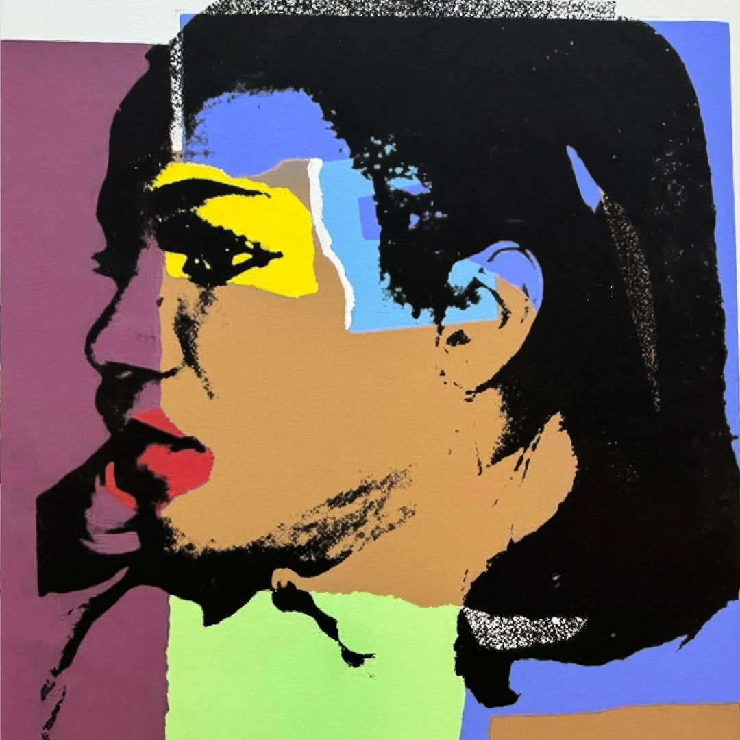 Andy Warhol artwork close up