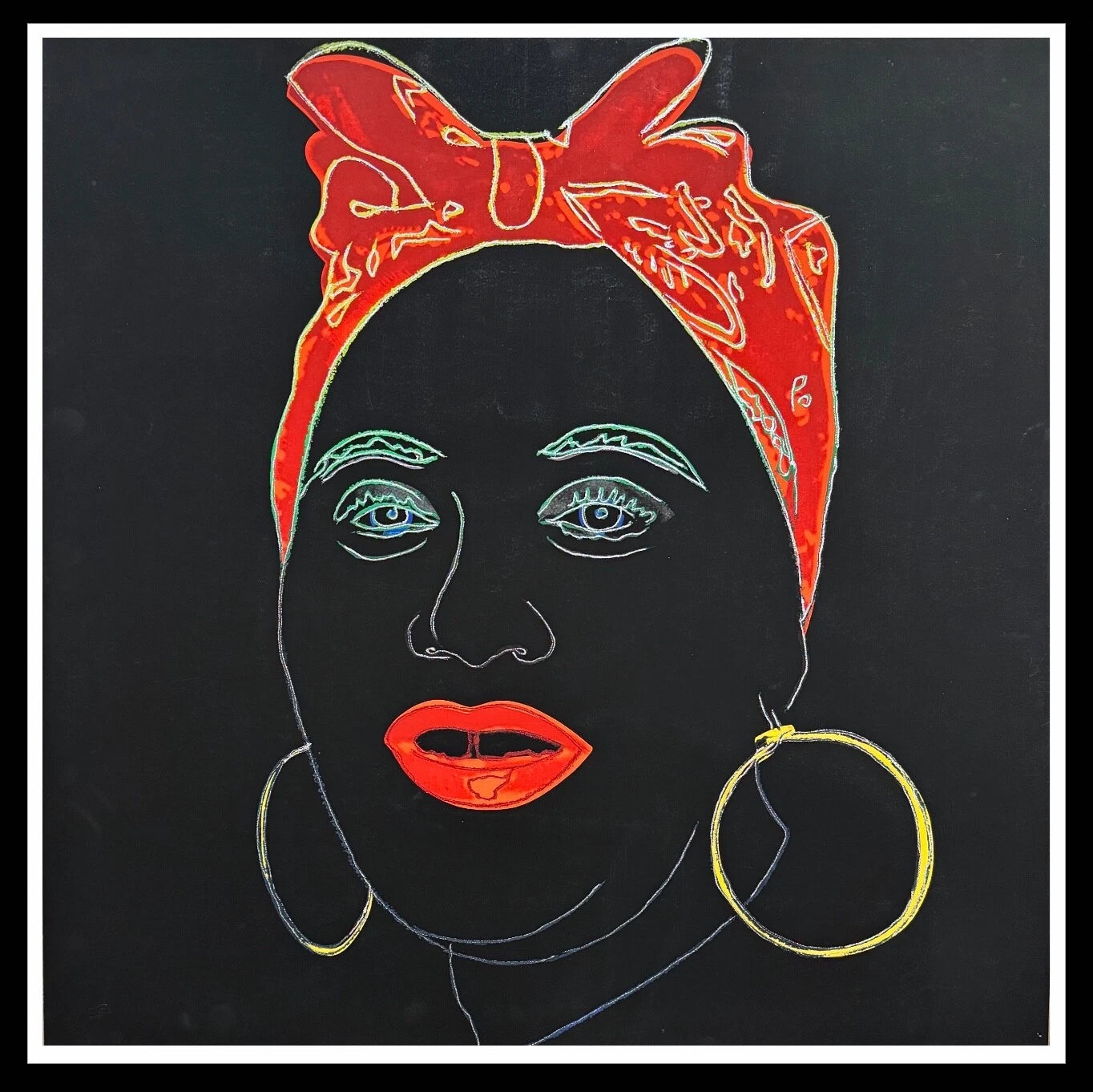ANDY WARHOL "Mammy" FS # 262- Silkscreen Proof- Myths - Museum Board- Diamond Dust- 38 x 38" Wall Art