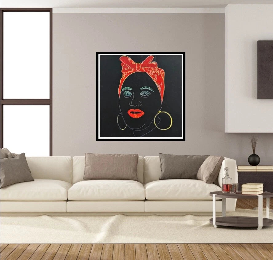 ANDY WARHOL "Mammy" FS # 262- Silkscreen Proof- Myths - Museum Board- Diamond Dust- 38 x 38" Wall Art