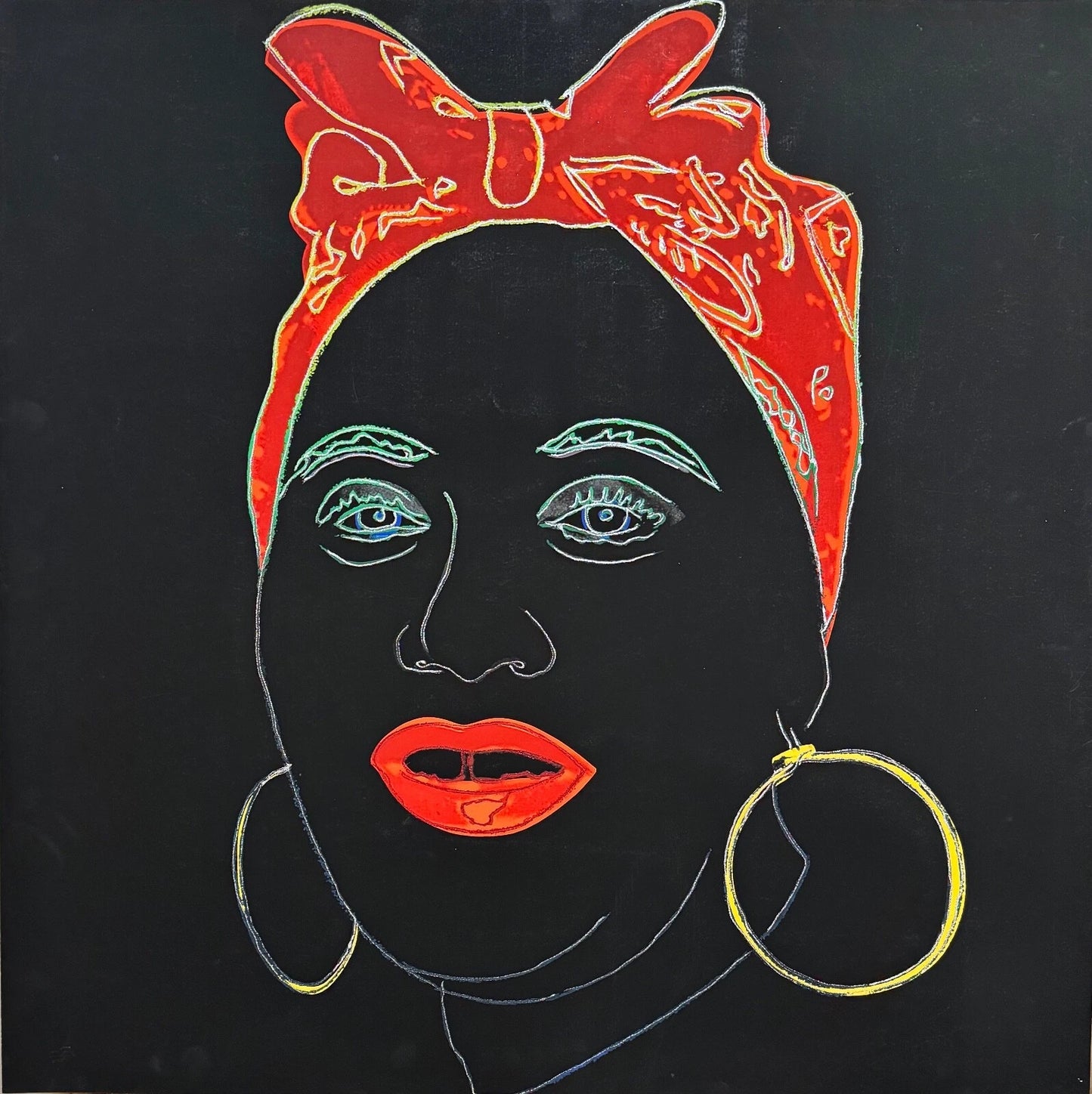 ANDY WARHOL "Mammy" FS # 262- Silkscreen Proof- Myths - Museum Board- Diamond Dust- 38 x 38" Wall Art