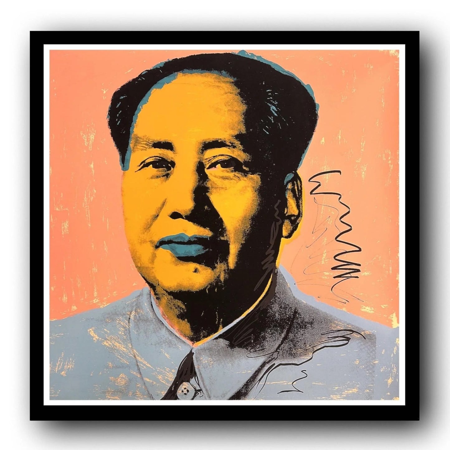 ANDY WARHOL-"Mao" #92- Screenprint Proof- Museum Quality-Mao Zedong Pop Art- 36x36" Wall Art
