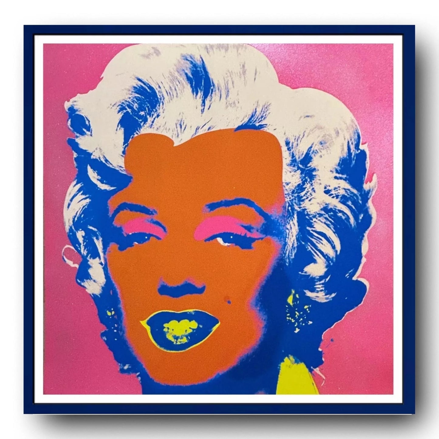 ANDY WARHOL– "Marilyn Monroe" #22 Trial Proof Screenprint- Full Diamond Dust Bkgrd- Unsigned Pop Wall Art-36X36"