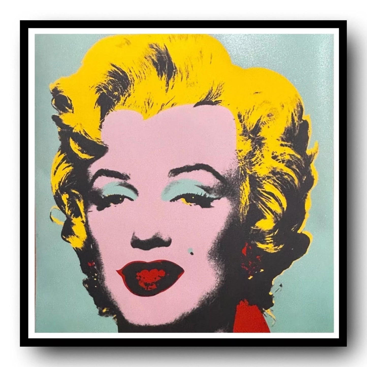 ANDY WARHOL– "Marilyn Monroe" #23 Trial Proof Screenprint- Full Diamond Dust Bkgrd- Unsigned Pop Wall Art-36X36"