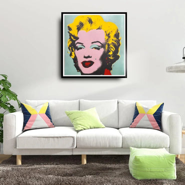 ANDY WARHOL– "Marilyn Monroe" #23 Trial Proof Screenprint- Full Diamond Dust Bkgrd- Unsigned Pop Wall Art-36X36"