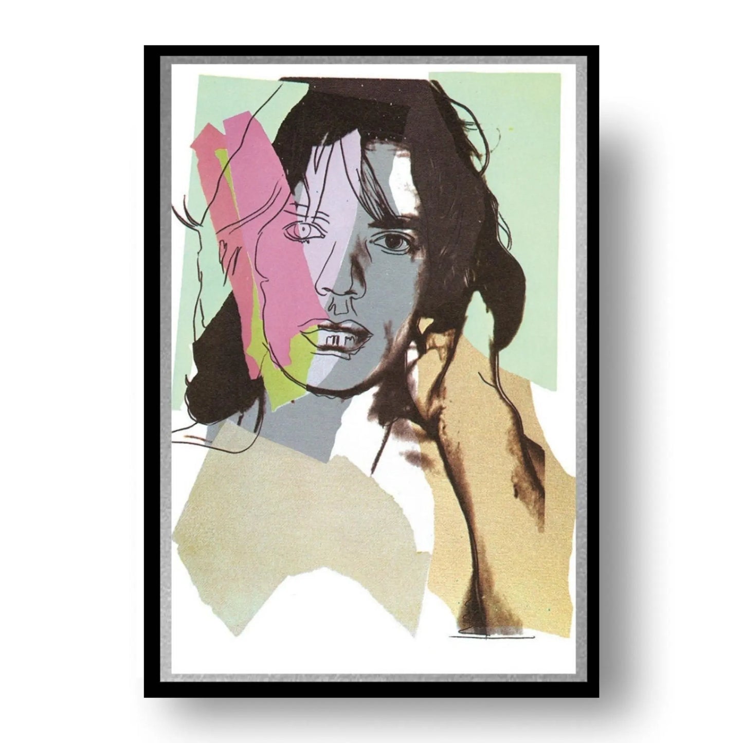 ANDY WARHOL "Mick Jagger"(#140) Silkscreen Proof Edition-Unsigned- 43 1/2 x 29"- Wall Art