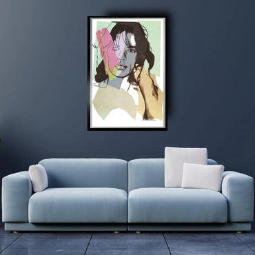 ANDY WARHOL "Mick Jagger"(#140) Silkscreen Proof Edition-Unsigned- 43 1/2 x 29"- Wall Art