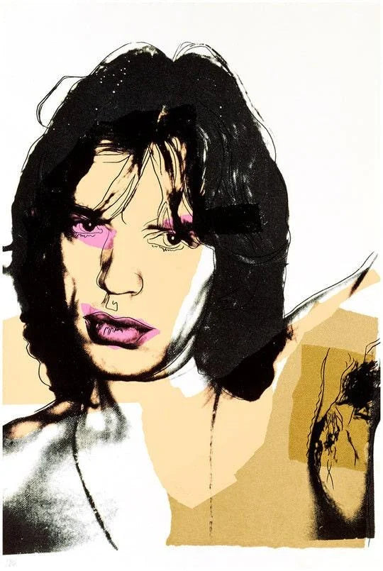 ANDY WARHOL "Mick Jagger"(#141) Silkscreen Proof Edition-Unsigned- 43 1/2 x 29"- Wall Art