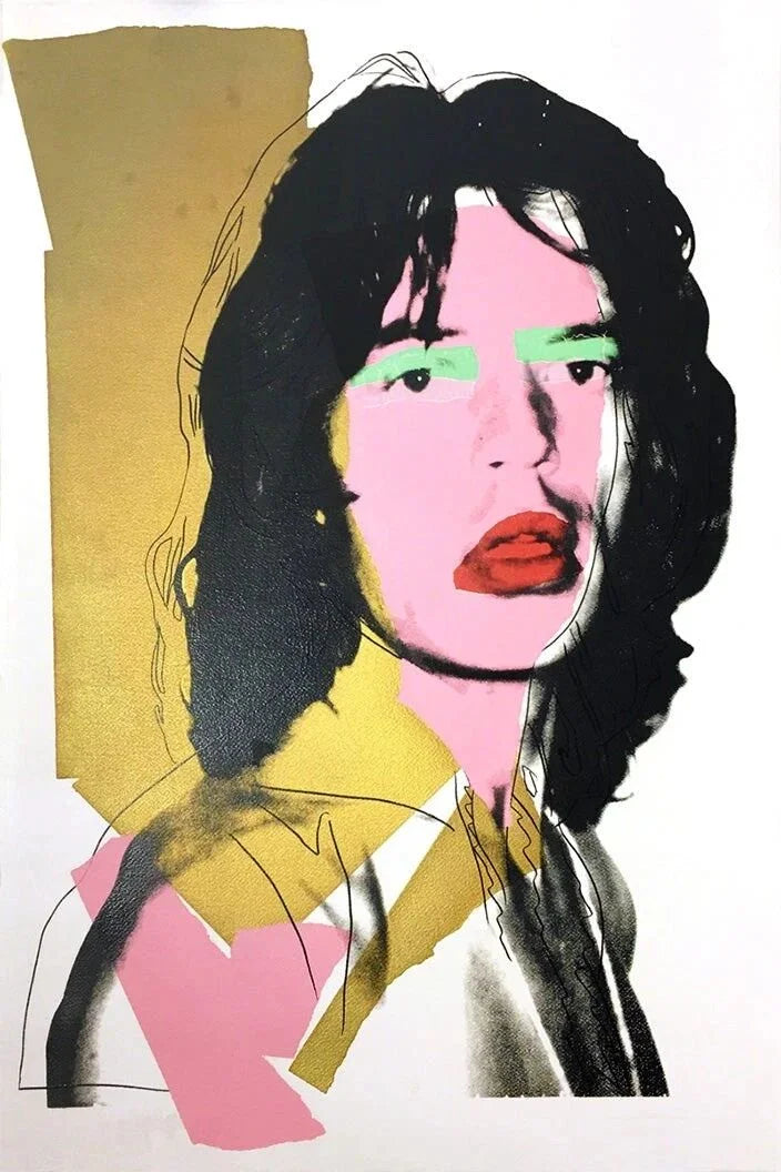 ANDY WARHOL "Mick Jagger"(#143) Silkscreen Proof Edition-Unsigned- 43 1/2 x 29"- Wall Art