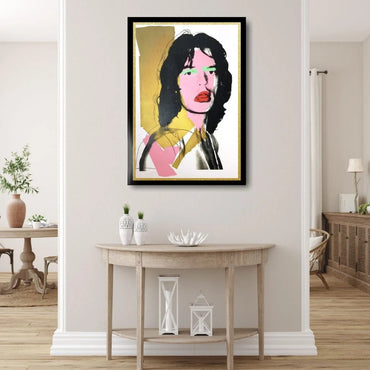 ANDY WARHOL "Mick Jagger"(#143) Silkscreen Proof Edition-Unsigned- 43 1/2 x 29"- Wall Art