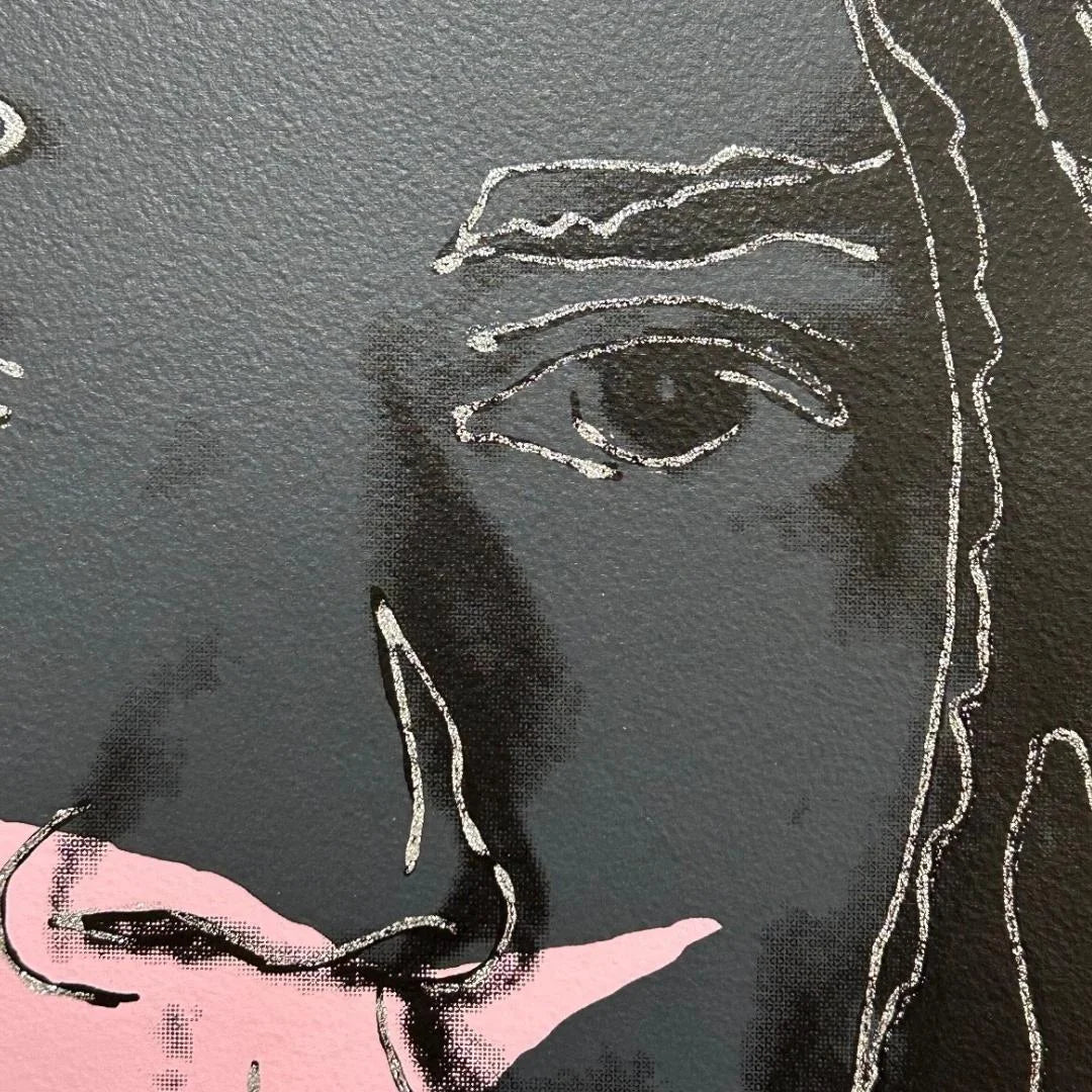 ANDY WARHOL "Mick Jagger"(#145) Trial Silkscreen Diamond Dust -Proof Edition- Top Quality-Unsigned- 43 1/2 x 29"- Wall Art