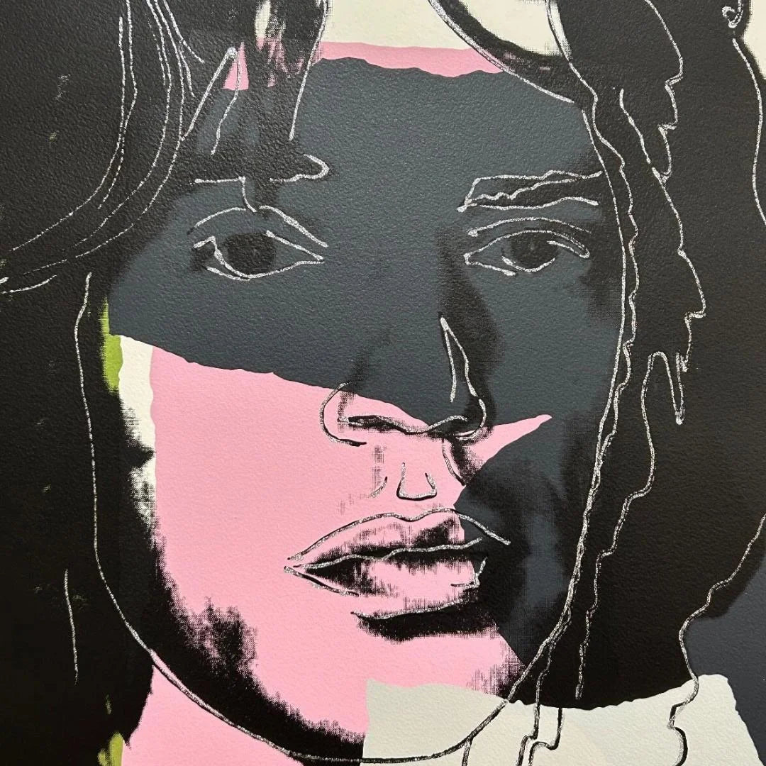 ANDY WARHOL "Mick Jagger"(#145) Trial Silkscreen Diamond Dust -Proof Edition- Top Quality-Unsigned- 43 1/2 x 29"- Wall Art