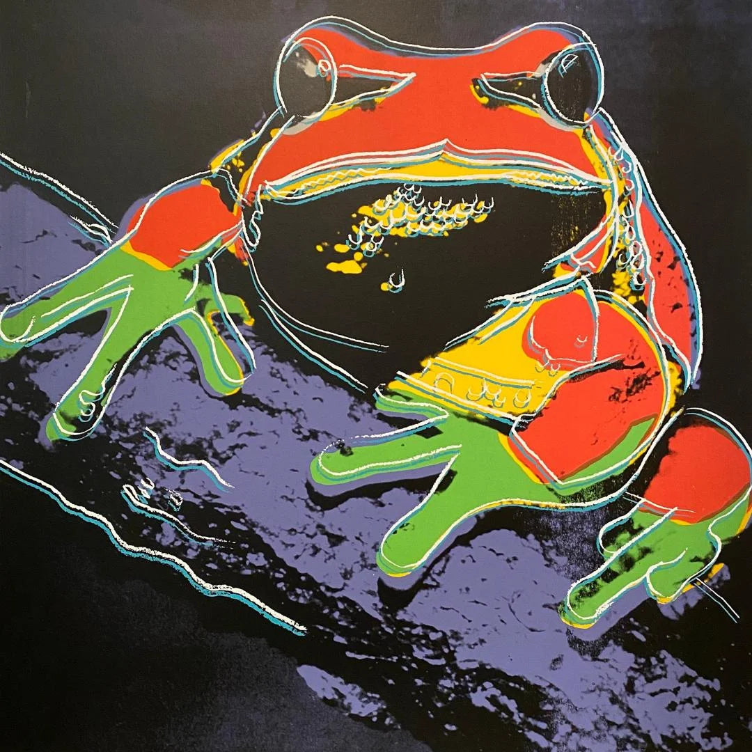 ANDY WARHOL “Tree Frog" Silkscreen Proof–Endangered Species- Museum Quality 38 X 38"Wall Art