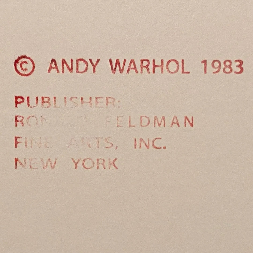 ANDY WARHOL “Tree Frog" Silkscreen Proof–Endangered Species- Museum Quality 38 X 38"Wall Art