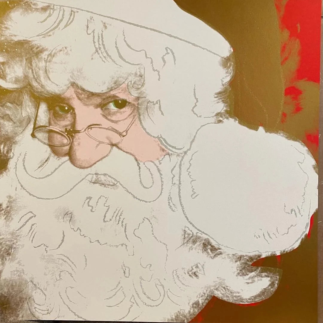 ANDY WARHOL "Santa Claus" FS # 266- Silkscreen Proof-Myths- Museum Board- Diamond Dust- 38 x 38" Wall Art