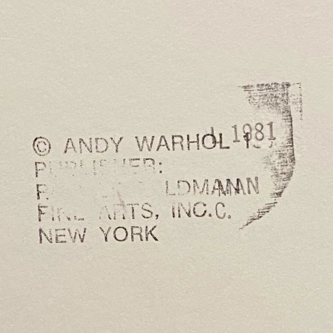 ANDY WARHOL "Santa Claus" FS # 266- Silkscreen Proof-Myths- Museum Board- Diamond Dust- 38 x 38" Wall Art