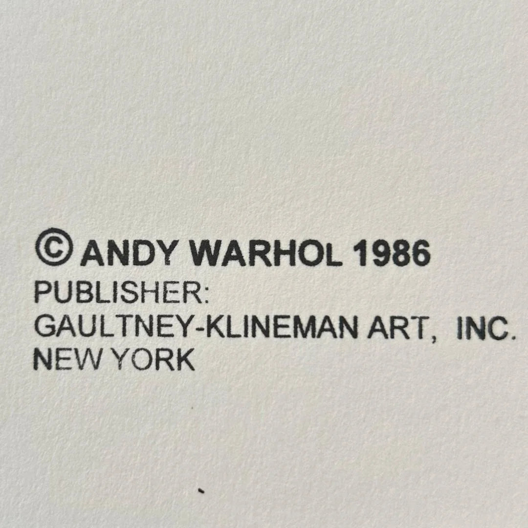ANDY WARHOL– “Sitting Bull"- Blue Trial Screenprint- Cowboys and Indians- Unsigned Proof- Museum Quality 36x36" Wall Art