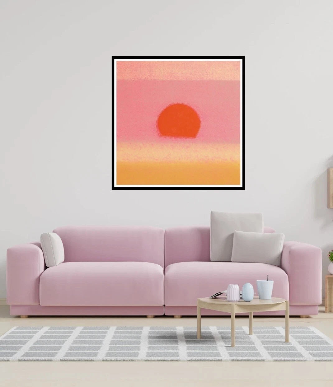 ANDY WARHOL– “Sunset" #25 Unique Screenprint- Unsigned Proof Edition-Museum Quality 34x34" Wall Art