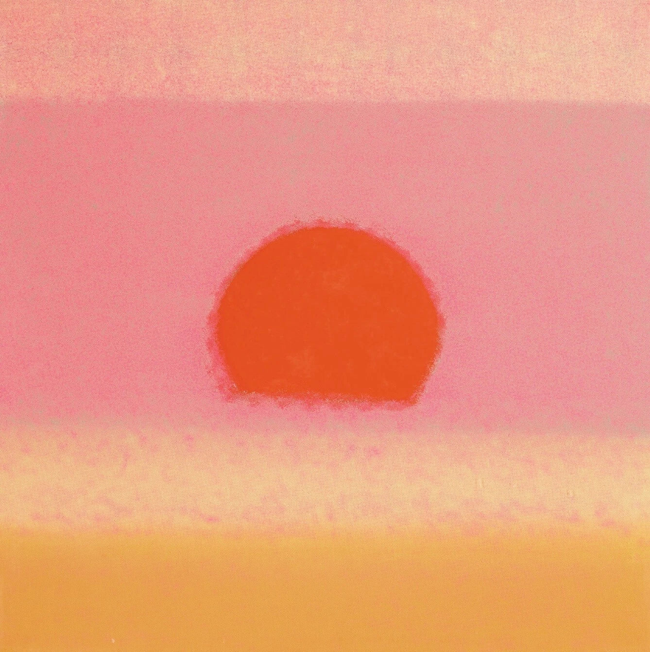 ANDY WARHOL– “Sunset" #25 Unique Screenprint- Unsigned Proof Edition-Museum Quality 34x34" Wall Art