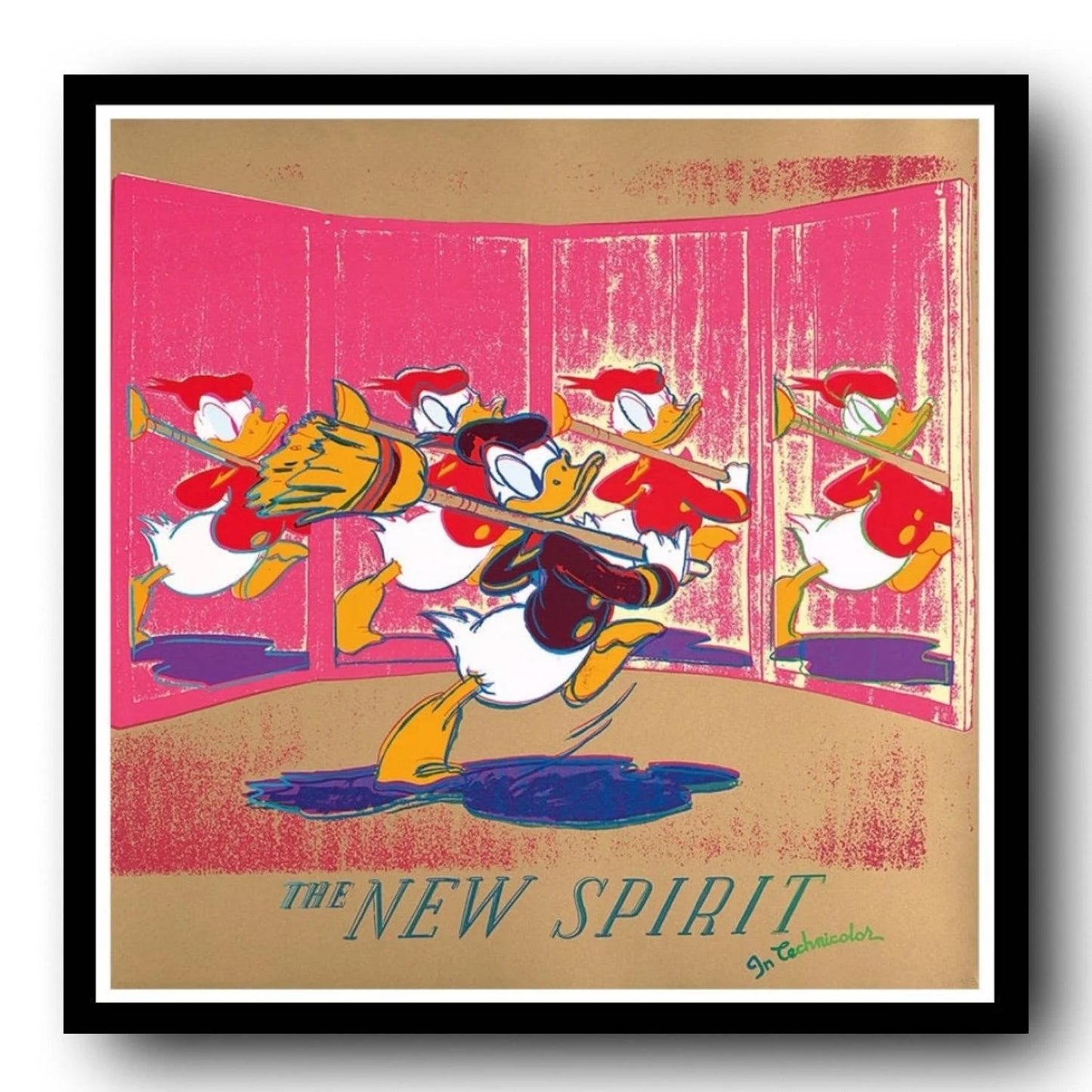 ANDY WARHOL "Donald Duck" (New Spirit) Silkscreen Proof-Museum Quality- Ads Suite -38x38" Wall Art