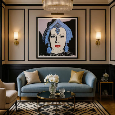 ANDY WARHOL "Star" FS # 260 Garbo Blue Trial Proof- Myths Screenprint- Museum Quality- 38 x 38" Wall Art