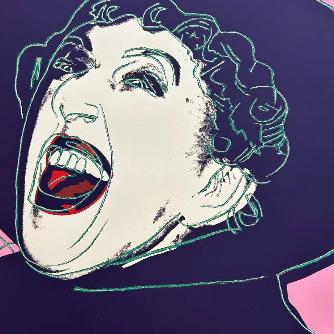 Illustration of Andy Warhol Wicked Witch with Diamond Dust Print.